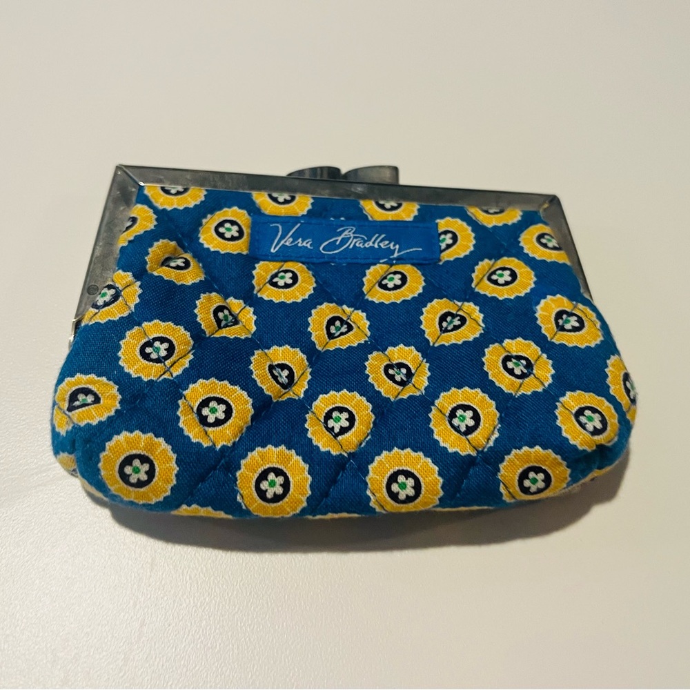 Vera Bradley Blue Floral Coin Purse